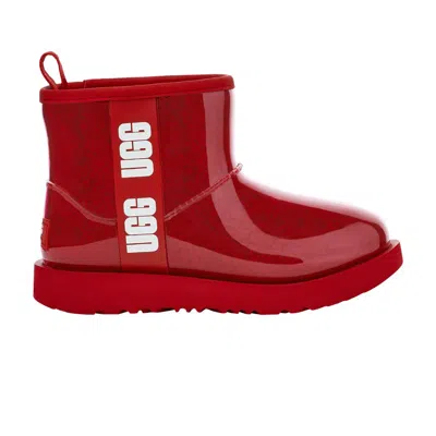 Pre-owned Ugg Classic Clear Mini Ii Boot Kids 'samba Red' | Kid's Size 5