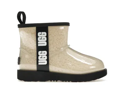Pre-owned Ugg Classic Clear Mini Ii Boot (kids) Sneakers In Natural/black