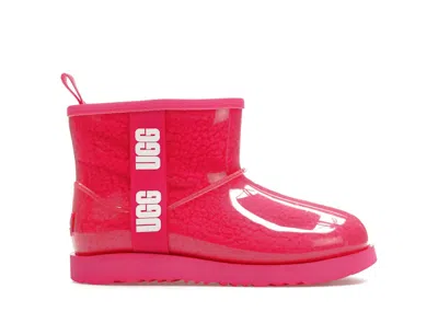 Pre-owned Ugg Classic Clear Mini Ii Boot (kids) Sneakers In Rock Rose