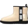 Ugg Classic Clear Mini Natural Black In Beige