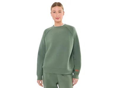 Ugg Classic Crew Neck Women's Sweater Green Stone: Xs, Cotton/leather/polyester