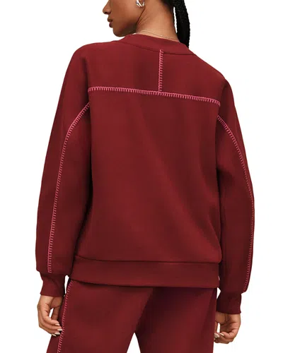 Ugg Classic Crewneck Sweater In Burgundy