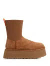 Ugg Dipper Classic Suede Zip Boots In Beige