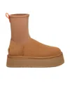 Ugg Dipper Classic Suede Zip Boots In Brown