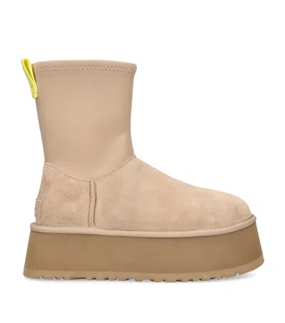 Ugg Classic Dipper Platform Boots 45 In Beige