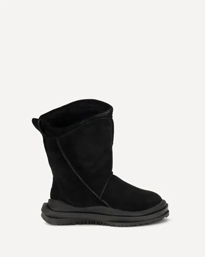 Ugg Classic Distort Suede Boots In Black