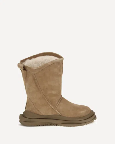 Ugg Classic Distort Suede Boots In Brown