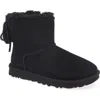 Ugg Mini Bailey Bow Ii Shearling Fur Boots In Black