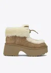Ugg Classic Esmee 70 Suede Platform Boots In Brown