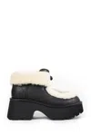 Ugg Classic Esmee Leather Lace Up Boot In Black