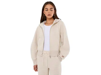 Ugg Classic Full Zip Hoodie Women's Sweatshirt Sand Heather: Xs In Red