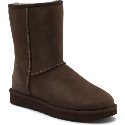Ugg Classic Ii Genuine Shearling Lined Short Boot In Brown