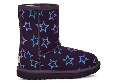 Pre-owned Ugg Classic Ii Iridescent Stars Boot (toddler) Sneakers In Nightshade/purple Iridescent