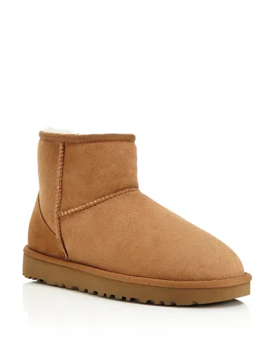 Ugg Classic Mini Ii Genuine Shearling Lined Boot In Brown