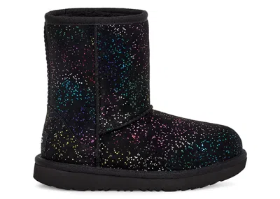 Pre-owned Ugg Classic Ii Shimmer Sky Boot (kids) Sneakers In Black/rainbow Metallic