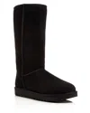 Ugg Classic Tall Ii Womens Suede Fur Lined Winter Boots In Black