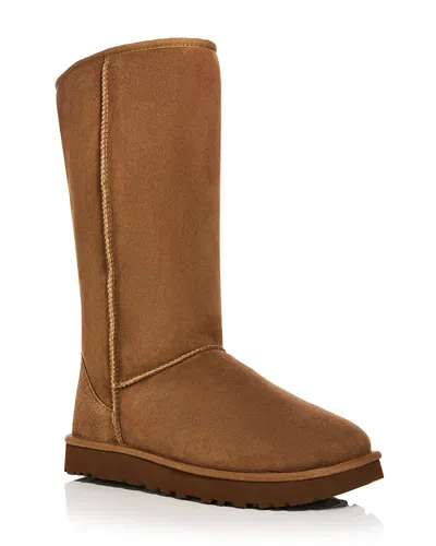 Ugg Classic Ii Tall Shearling Boots In Brown