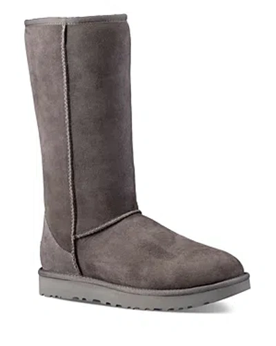 Ugg Classic Ii Tall Shearling Boots In Gray