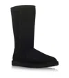 Ugg Classic Tall Ii Womens Suede Fur Lined Winter Boots In Black