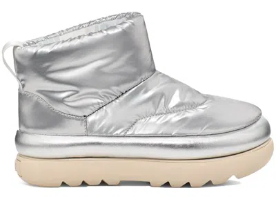 Pre-owned Ugg Classic Maxi Mini Boot (women's) Sneakers In Metallic Silver