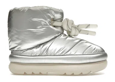 Pre-owned Ugg Classic Maxi Short Boot (women's) Sneakers In Metallic Silver