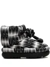 Ugg Classic Maxi Wavelength Short "black/white" Boots In Black
