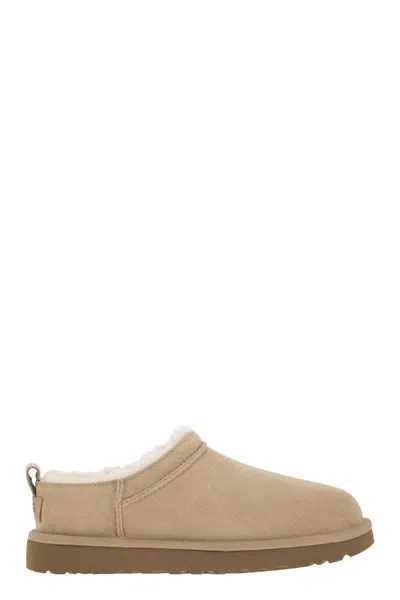 Ugg Classic Micro - Suede Ankle Boot In Sand