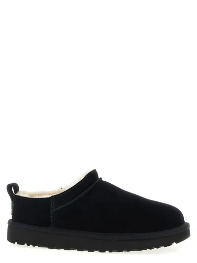 Ugg Classic Micro Suede Sheepskin Boots In Black