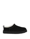 Ugg Classic Micro Water-repellent Suede Platform Ankle Boots In Black