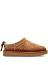 Ugg Camel Suede Classic Micro Biarritz Slippers In Brown