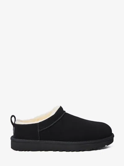 Ugg Classic Micro Suede Sheepskin Boots In Black