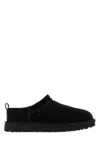 Ugg Classic Micro Water-repellent Suede Platform Ankle Boots In Black