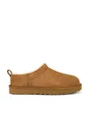 Ugg Camel Suede Classic Micro Slippers In Brown