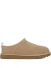 Ugg Short Suede Ankle Boots With Shearling Lining And Pull Tab In Brown