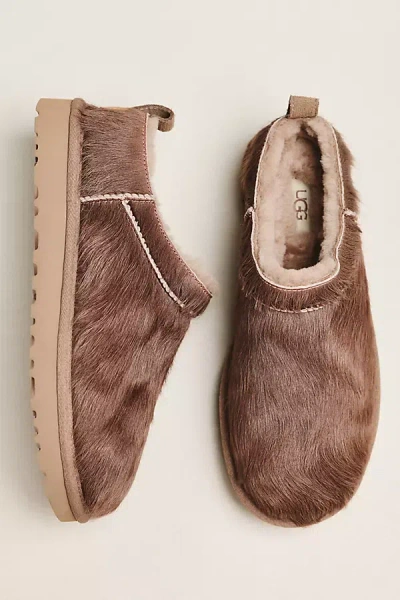 Ugg Classic Micro Calf Hair Boots In Brown