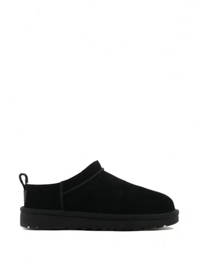 Ugg Classic Micro Stiefel Aus Kalbswildleder In Black