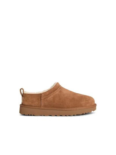 UGG CLASSIC MICRO' CHESTNUT SUEDE BOOTS