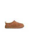 Ugg Camel Suede Classic Micro Slippers In Brown