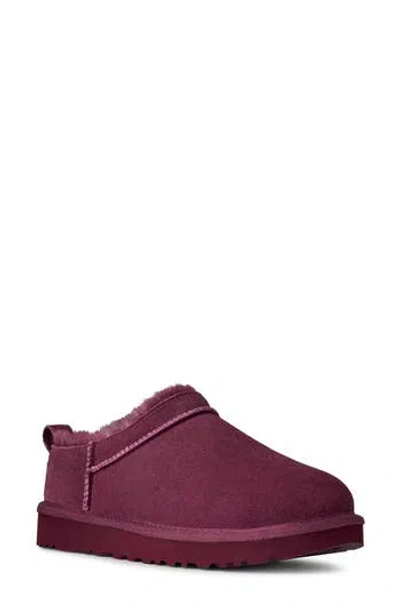 Ugg ® Classic Micro Genuine Shearling Lined Slip-on In Burnt Magenta