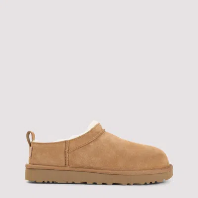 Ugg Classic Micro Leather Boots For Women In Brown