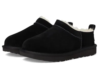 Ugg Classic Micro (little Kid/big Kid) Kids Shoes Black : 4 Big Kid M, Suede