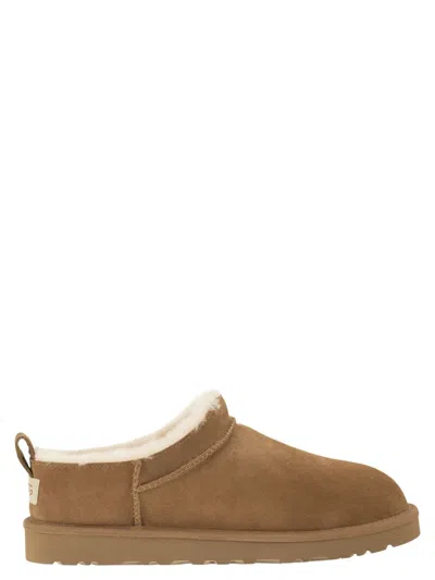 Ugg Classic Micro - Low Suede Ankle Boot In Brown