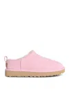 Ugg Micro Suede Boots Pull Tab Rubber Sole In Pink