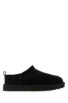 Ugg Classic Micro Water-repellent Suede Platform Ankle Boots In Black