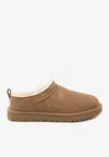 Ugg Soft Suede Mule With Lambskin Lining In Multi