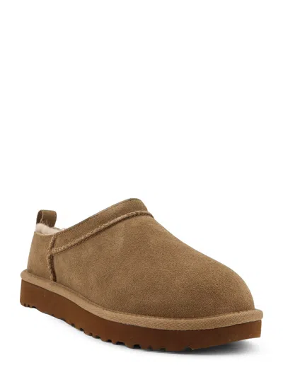 Ugg Classic Micro Suede Mules In Brown