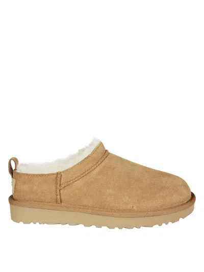 Ugg Classic Micro Suede Slip-on Shoes In Brown