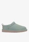 Ugg Classic Micro Suede Slippers In Green