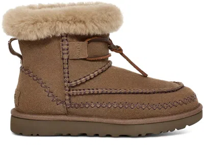 Pre-owned Ugg Classic Mini Alpine Boot (women's) Sneakers In Hickory