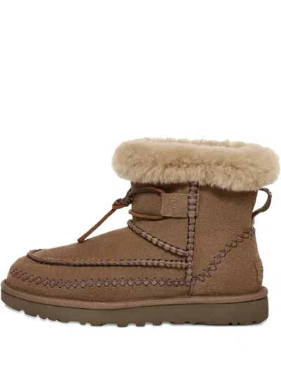 Ugg Classic Mini Alpine Seude Boot In Multi